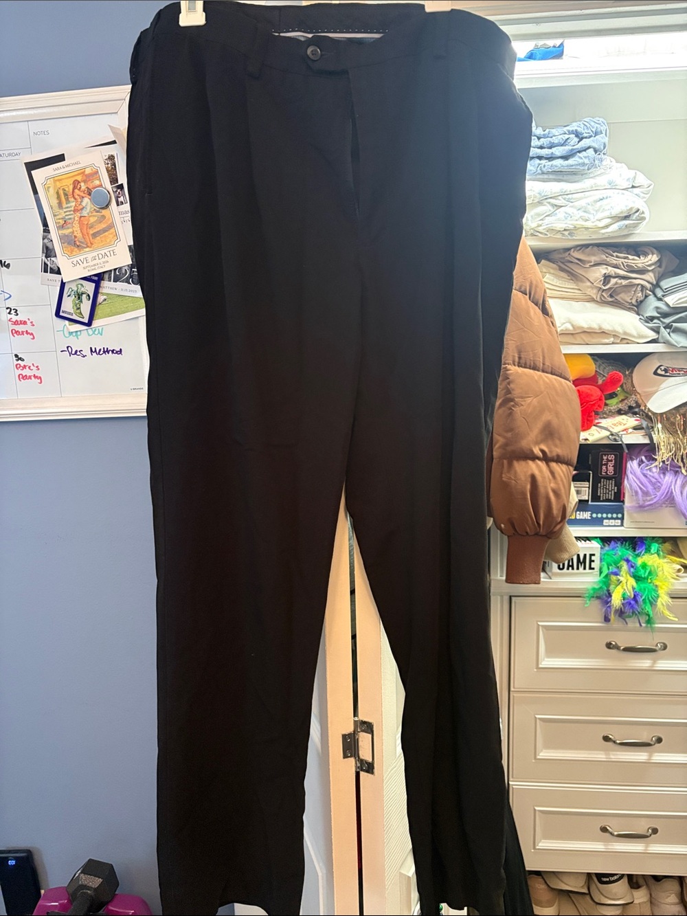 Classic Black Men’s Dress Pants - Tailored Comfort